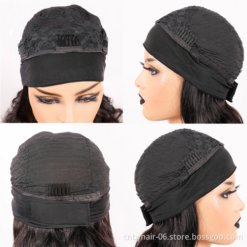 100% virgin brazilian human hair headband wigs,wholesale natural human hair wigs for black women,none lace wigs vendor